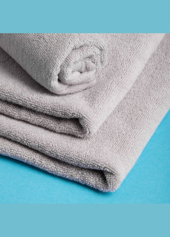 Рушник серветка махровий 30х70 Ніжність щільність 500 г/м2 бавовна сірий натуральний для обличчя та рук IDEIA сірий