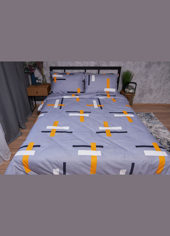 Комплект постельного белья Полисатин Premium евро 200х220 наволочки 4х70х70 (MS-820002837) Moon&Star marigold (288043847)