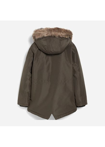 Оливкова (хакі) зимня підліткова зимова куртка-парка для хлопчика C&A