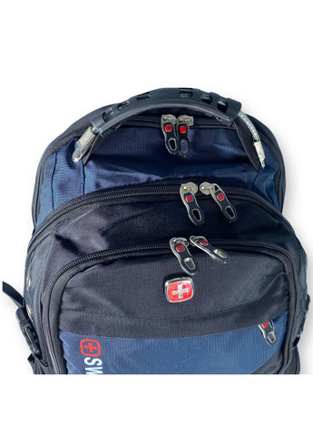 Міський рюкзак з чохлом від дощу 30 л, три відділення, USB розʼєм, розмір: 45*30*20 см, синій SWISSGEAR (284338088)