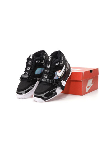 Чорні Зимовий кросівки зимові чоловічі nike air trainer 1 sp winter black white fur | найк аір трейнер 1 сп чорні білі з хутром No Brand