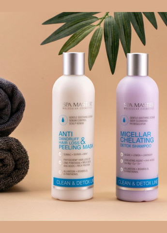 Маска-пілінг проти лупи та випадіння волосся Prof CLEAN LINE 181 SM 330 мл. Spa Master (340110220)