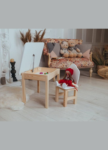 Дитячий столик і стільчик білосніжний. ( для дітей 116-130 см зросту) Столик із шухлядою No Brand (323223313)