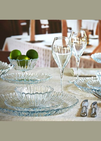 Сервірувальне плоске блюдо з товстого скла Аврора 315 мм (10499) Pasabahce (303212889)