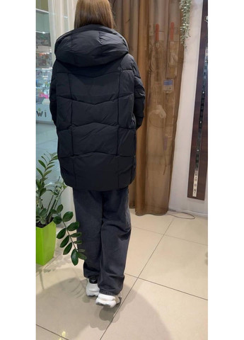 Черная демисезонная куртка женская короткая 9390 Towmy