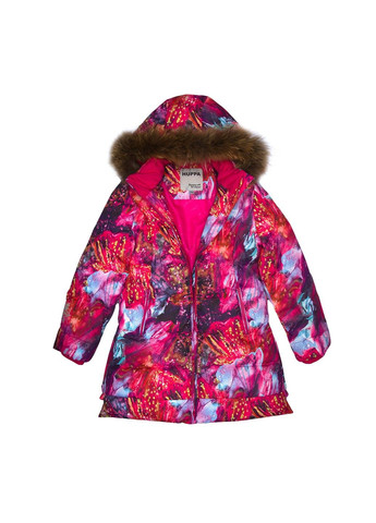 Фуксинове (колору Фукія) зимнє Пальто-пуховик PARISH Huppa