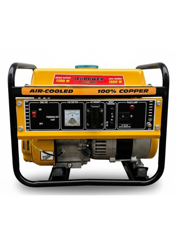 Однофазний бензиновий генератор Icona Icopower ILGG-1500N з ручним запуском 1500w (2104618842) No Brand (369963264)