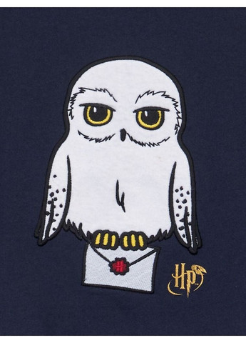 Kiabi світшот фліс,темно-синій з принтом білий, темно-синій