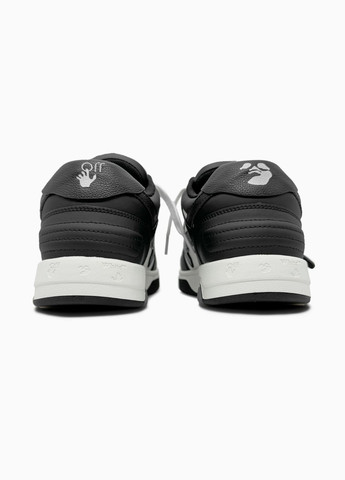 Чорні Осінні кросівки чоловічі і жіночі off-white out of office black white | офф-вайт чорні No Brand