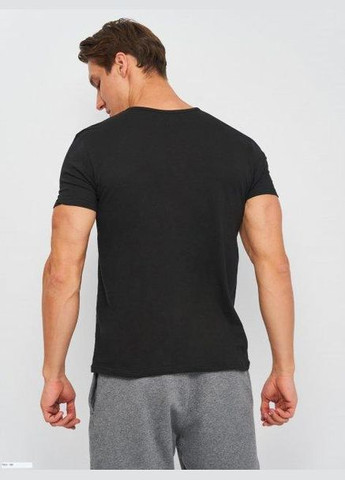 Чорна футболка t-shirt mezza manica scollo v чорний Kappa