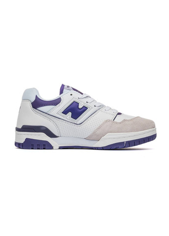 Білі Осінні кросівки чоловічі white purple, вьетнам New Balance 550