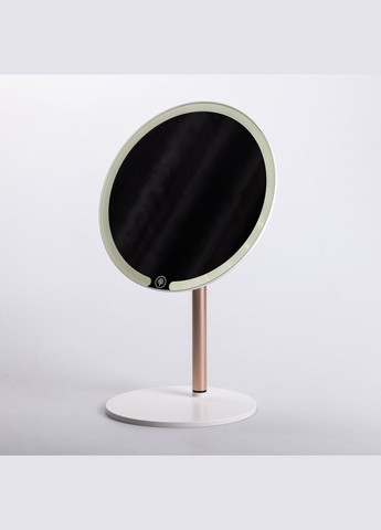 Дзеркало косметичне з підсвічуванням кругле настільне Ø21 см для макіяжу Біле HP-10-7AW Yiwu (325922731)