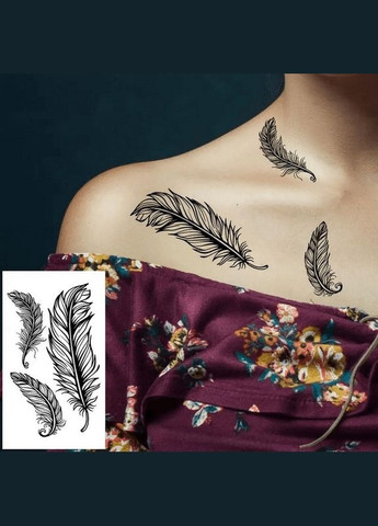 Набор детских временных татуировок "Черные мини №4" black-tattoo-mini-set-4-H Fresh Tattoo (337170795)