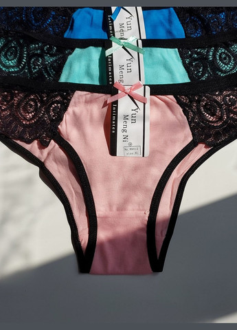 Жіночі бавовняні трусики труси з мереживом Honey Fashion Accessories S/М білий (2-44) No Brand (313442604)