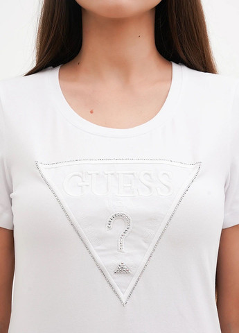 Футболка женская летняя с рисунком Guess - (326379453)