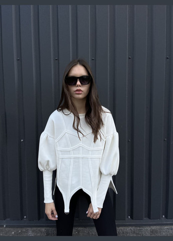 Молочный свитшот корсет ease (322247849)