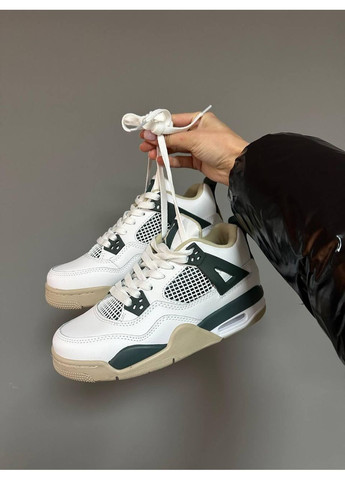 КРОССОВКИ ЖЕНСКИЕ NIKE AIR JORDAN 4 WHITE BEIGE НАЙК АИР ДЖОРДАН No Brand бежевые демисезоны (367174818)