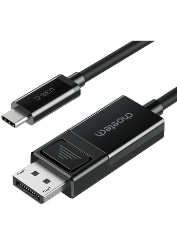 Кабель USB 3.1 Type-C M - DisplayPort M V1.4, Thunderbolt 3, 1.8m 4K@60Hz PVC, чорний CHOETECH (315142909)