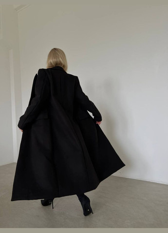 Чорне демісезонне Трендове пальто оверсайз No Brand