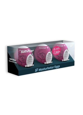 Самосмазывающийся мастурбатор Masturbator Egg Bubble Satisfyer (347312892)