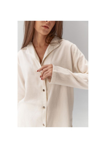 Молочна всесезон жіноча піжама home - porta молочний m рубашка + брюки Lotus