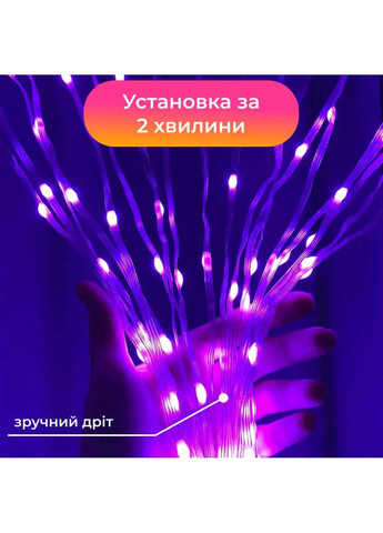Умная гирлянда Smart 200 LED длина 2 м с управлением со смартфона прозрачная, мультиколор Jooki (362672754)