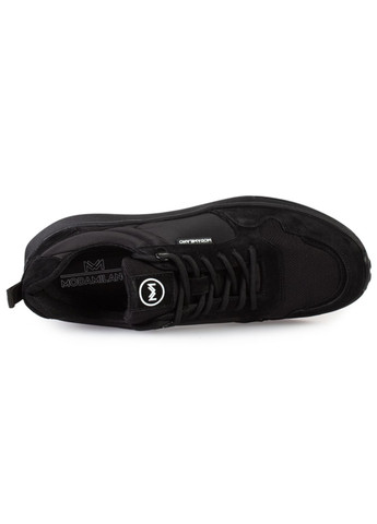 Черные демисезонные кроссовки мужские бренда 9200474_(1) ModaMilano