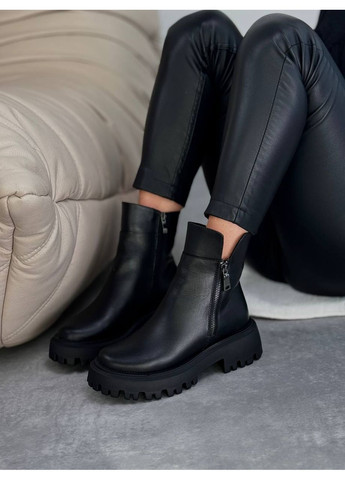 Зимние натуральные женские ботинки No Brand