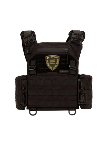 Плитоноска gen.3 XL Черная с системой быстрого сброса с 3 результатами под АК. (большего размера) (00000002586) Warmor (360891738)