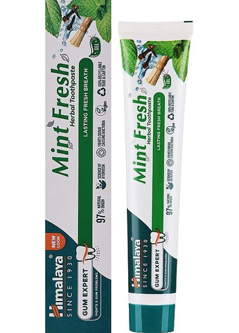 Освіжальна зубна паста-гель Fresh Mint Herbal Toothpaste 75ml (235773-31337285) Himalaya Herbals (368655811)