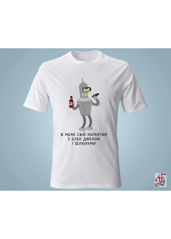 Жіноча футболка з принтом Бендер Свій каратин з Блек Джеком і... XXL ЗаСвіт - (280940425)