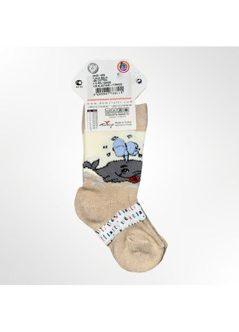 Бежевые носки для мальчика demelatti 3d бежевые Melatti рисунки всесезон (361376877)