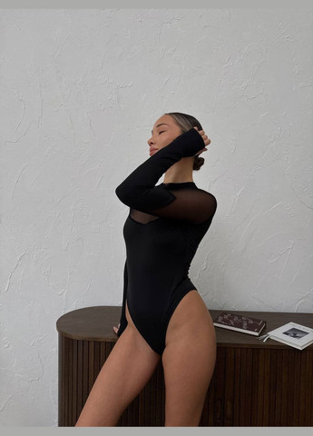 Базовый боди с вставками из сетки Adelante (321987807)