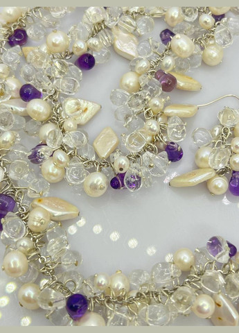 Комплект намисто браслет і сережки 44 см 21 см No Brand (290561944)