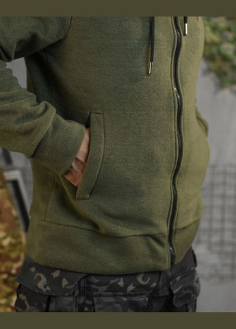 Армейская демисезонная кофта на флисе Мина олива No Brand (302392819)