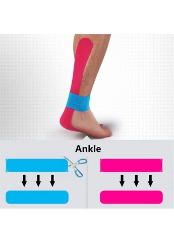Тейп кинезио 2,5 см, Голубой камуфляж, кинезиологическая лента Kinesiology Tape, 2,5 см No Brand (350349833)