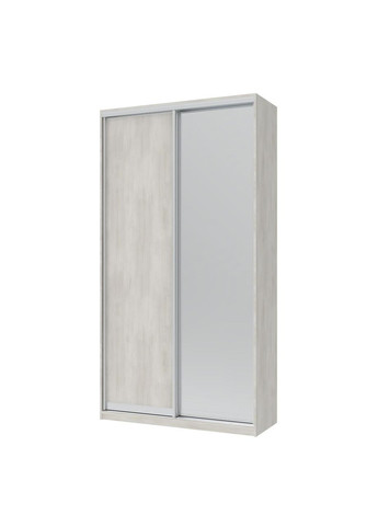 Шафа-купе двохдверна Сіті Лайт 120х60х225 см Біле дерево/1 Дзеркало (DRS-011061) Doros (317271289)