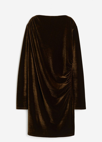 Оливкова (хакі) святковий сукня H&M однотонна