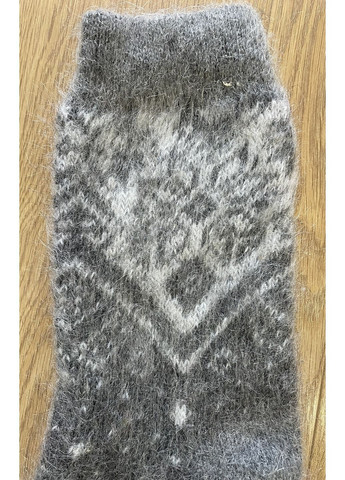 Серые носки мужские теплые из козьего пуха орнаменты (366959466)