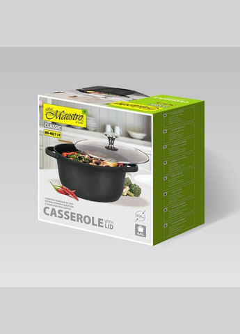 Каструля з антипригарним покриттям і кришкою 24 см, 4.6 л (MR-4027-24) Maestro (334008911)