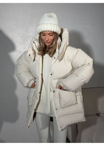 Молочний зимній Пуховик milirud