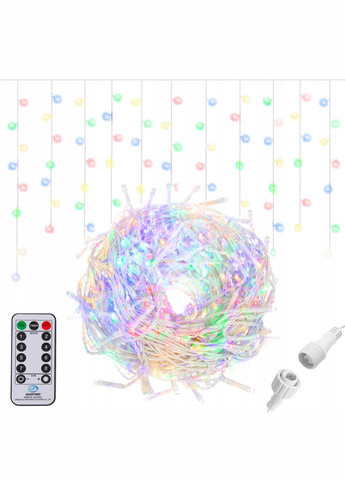 Гирлянда бахрома уличная (наружная) 12 м 300 LED Pilot CL307 Mix Springos (322062857)