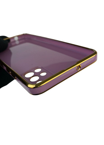 Чехол для Galaxy A51 SM-A515F с защитой камеры с золотой окантовкой на самсунг а51 черничный gs1 Samsung (366228839)