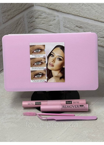 Набір накладних пучкових вій 3D + клей, закріплювач, пінцет, 1 щіточка, ремувер (418 шт.) No Brand (370589878)