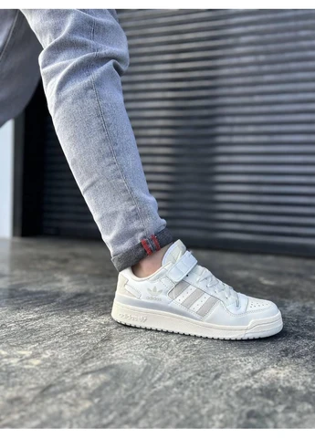 КРОССОВКИ ЖЕНСКИЕ ADIDAS FORUM 84 LOW ORBIT GREY АДИДАС ФОРУМ 84 СЕРЫЕ No Brand серые демисезоны (390381087)