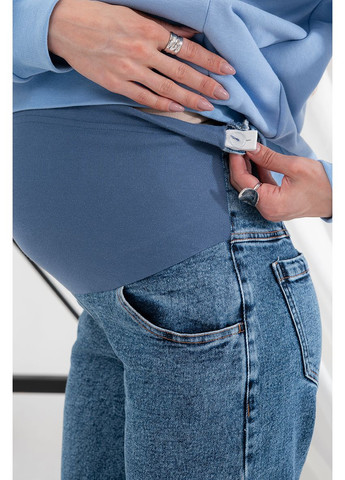 Джинси для вагітних широкі з високим поясом сині Юла мама - (352539049)