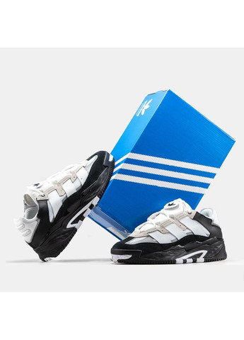 Чорні Осінні кросівки чоловічі adidas niteball black white v4 адідас найтбол No Brand