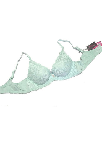 Мятный бюстгальтер тонкий поролон чашка d Milasi с косточками