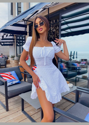 Белое повседневный платье DK/DL Мода без кордонів с животным (анималистичным) принтом