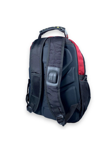 Рюкзак міський, 25 л, два відділи, USB слот+кабель, розʼєм для навушників, розміри: 45*30*17 см, червоний SWISSGEAR (284338091)